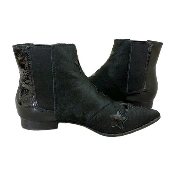 ASH Bliss Star Booties Calf Hair Patent Leather - Picture 4 of 7